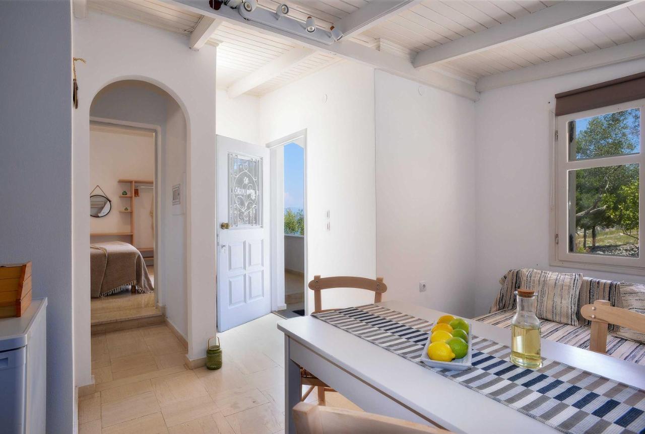 New! Paxoswhite Sea View Apartments & Studios! Гайос Екстериор снимка
