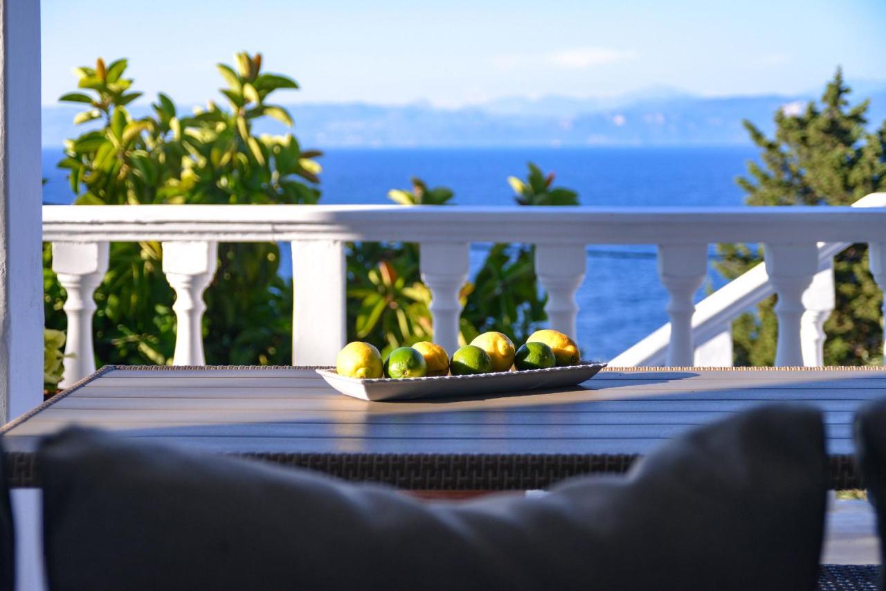 New! Paxoswhite Sea View Apartments & Studios! Гайос Екстериор снимка